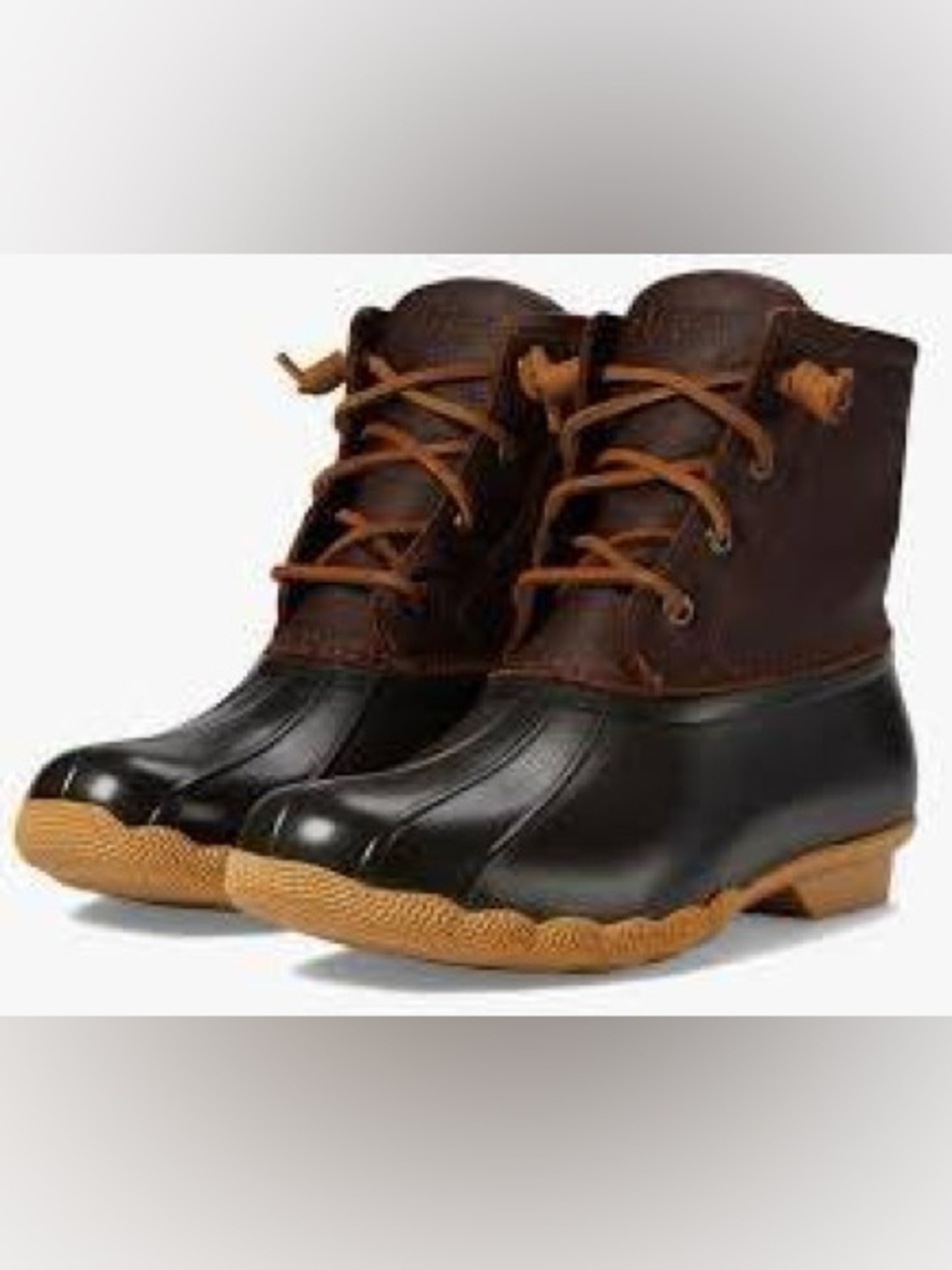 Sperry Classic Brown and Black Duck Boots